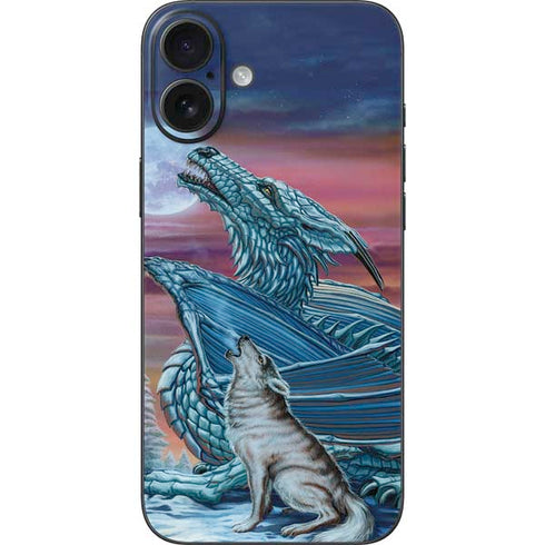 Dragon and the Wolf by Ed Beard Jr iPhone 16 Plus Skin
